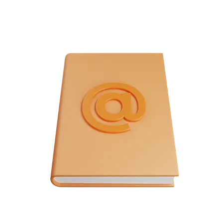 Address Book  3D Illustration