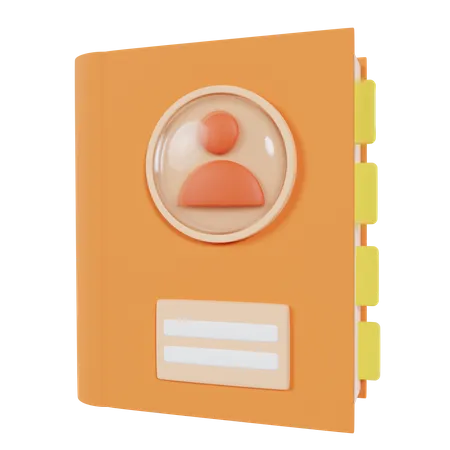 Address Book  3D Icon