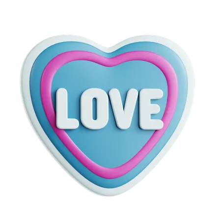 Adesivo de amor  3D Icon