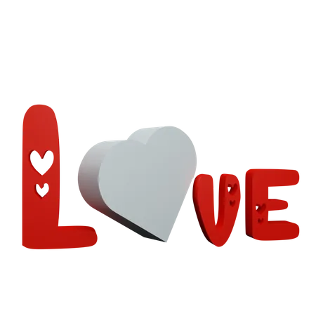 Adesivo de amor  3D Icon