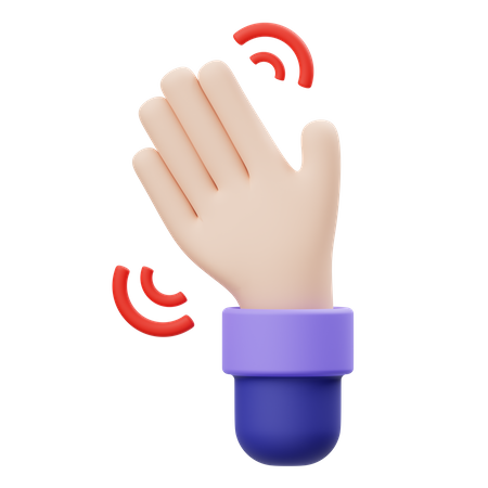 Adeus gesto com a mão  3D Icon