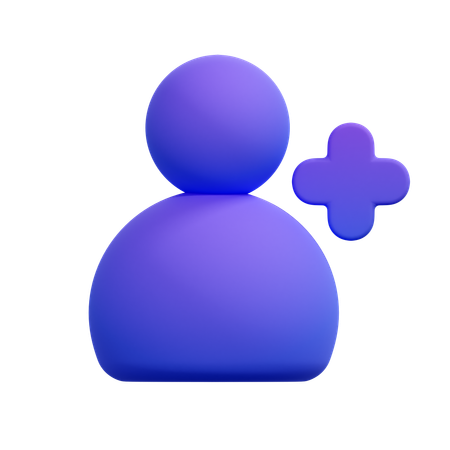 Adicionar amigo  3D Icon