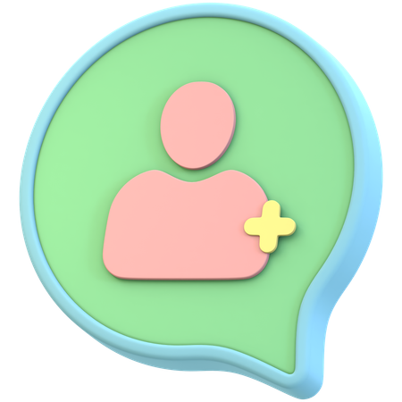 Adicionar amigo  3D Icon