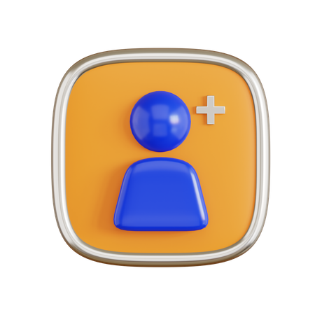 Adicionar amigo  3D Icon