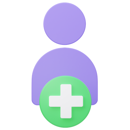 Adicionar amigo  3D Icon