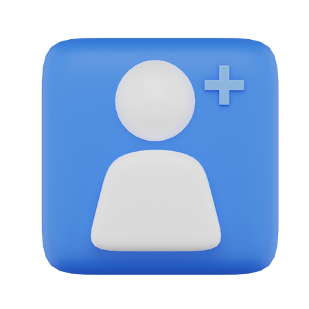 Adicionar amigo  3D Icon