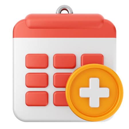 Adicionar calendário  3D Icon