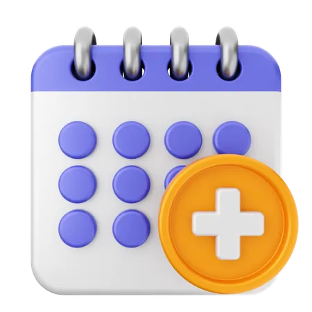 Adicionar calendário  3D Icon