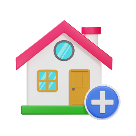 Adicionar casa  3D Icon