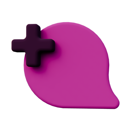 Adicionar bate-papo  3D Icon