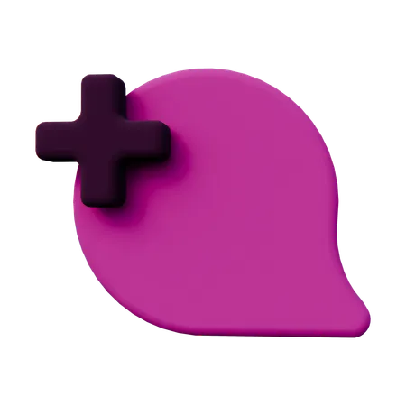 Adicionar bate-papo  3D Icon