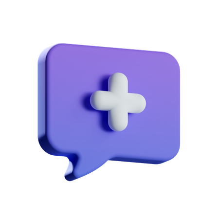Adicionar bate-papo  3D Icon