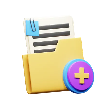 Adicionar documento  3D Icon