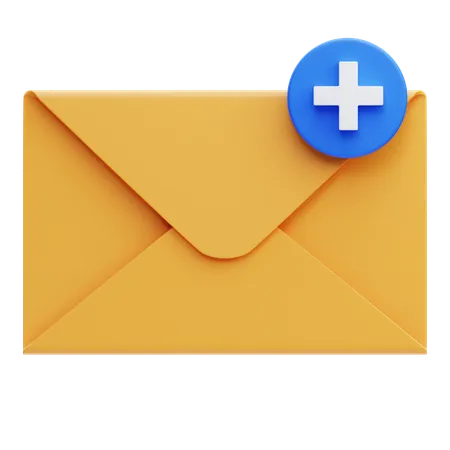 Adicionar e-mail  3D Icon