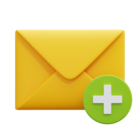 Adicionar e-mail  3D Icon