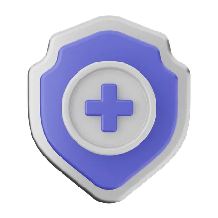 Adicionar proteção de escudo  3D Icon