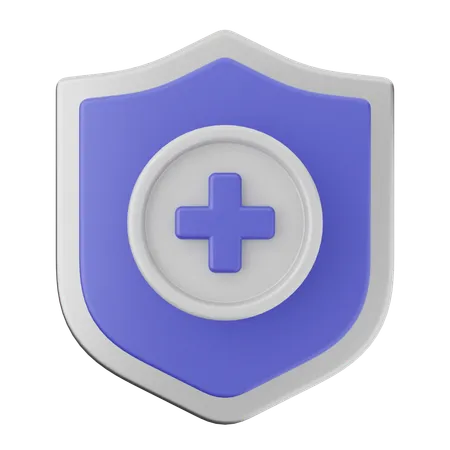 Adicionar proteção de escudo  3D Icon