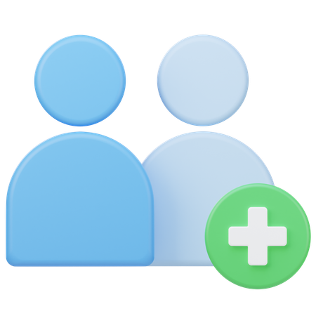 Adicionar grupo  3D Icon