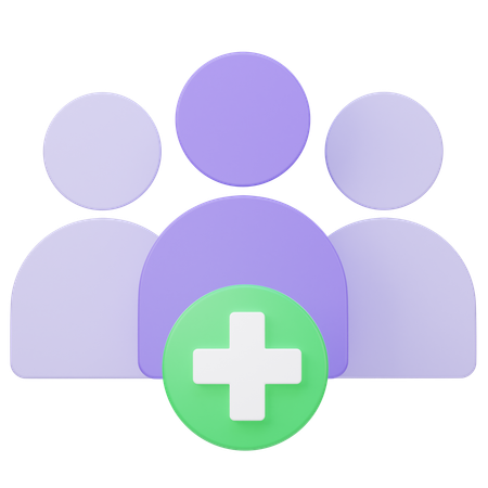 Adicionar grupo  3D Icon