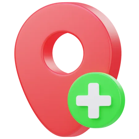 Adicionar local  3D Icon