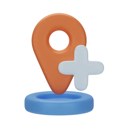 Adicionar local  3D Icon