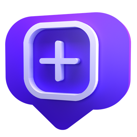 Adicionar mensagem  3D Icon