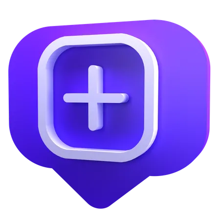 Adicionar mensagem  3D Icon