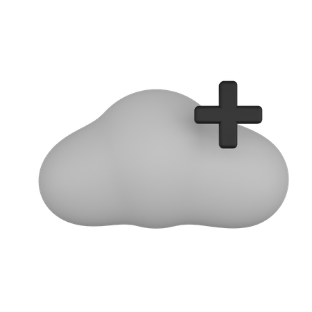 Adicionar nuvem  3D Icon