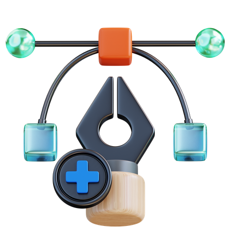Adicionar ponto de ancoragem  3D Icon