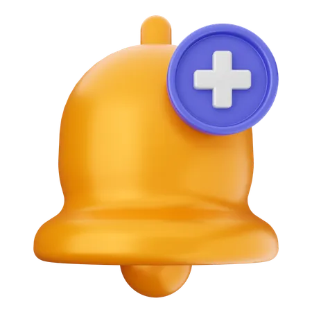 Adicionar sino de notificação  3D Icon