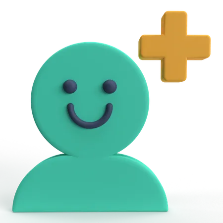 Adicionar usuário  3D Icon