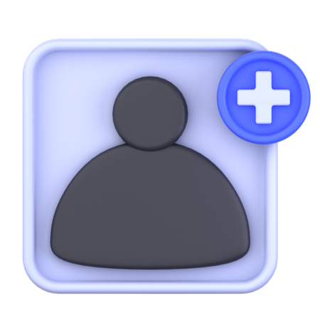 Adicionar usuário  3D Icon