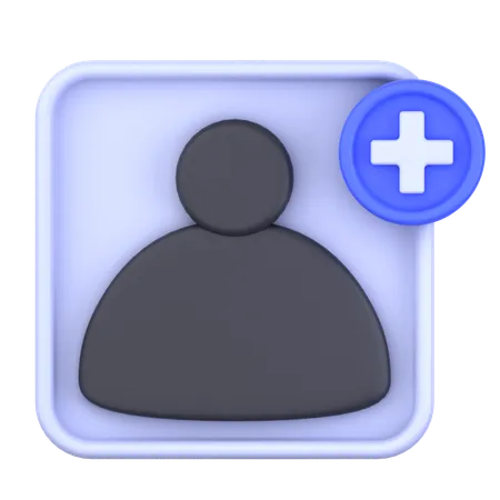 Adicionar usuário  3D Icon