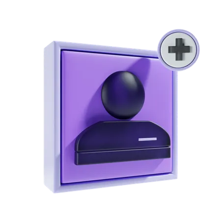 Adicionar usuário  3D Icon