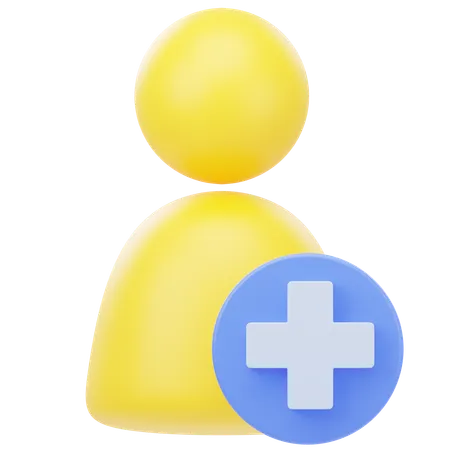 Adicionar usuário  3D Icon