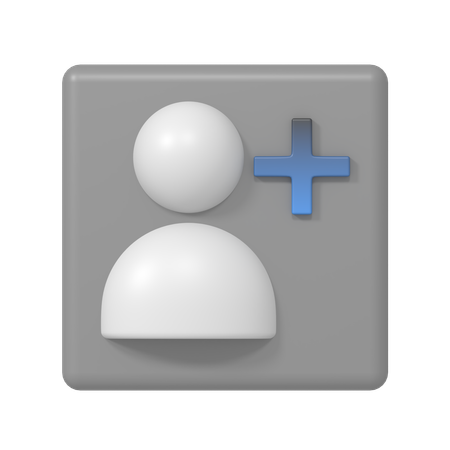 Adicionar usuário  3D Icon