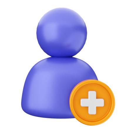 Adicionar usuário  3D Icon