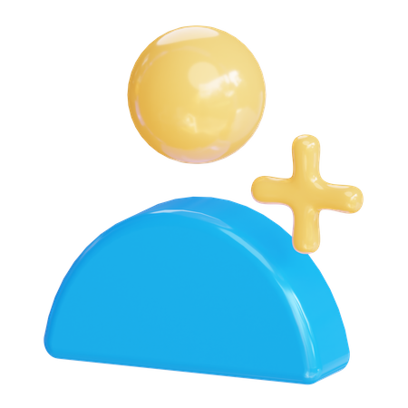 Adicionar usuário  3D Icon