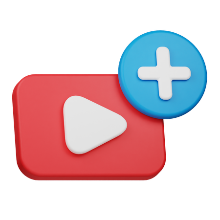 Adicionar vídeo  3D Icon