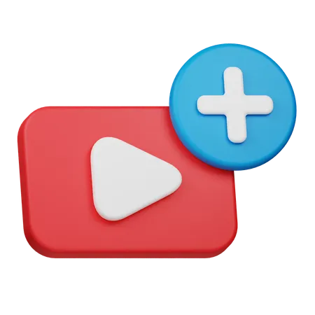 Adicionar vídeo  3D Icon