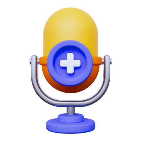 Adicionar voz  3D Icon