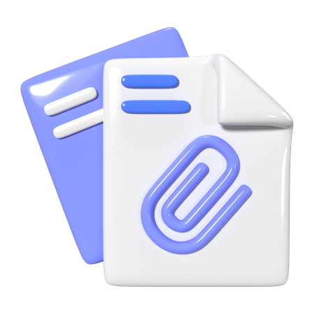 Adjunto  3D Icon