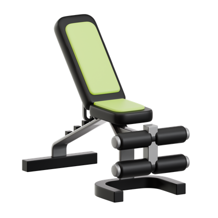 Adjustable Back and Leg Exercise Bench  3D Icon