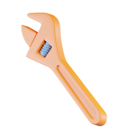 Adjustable Wrench  3D Icon