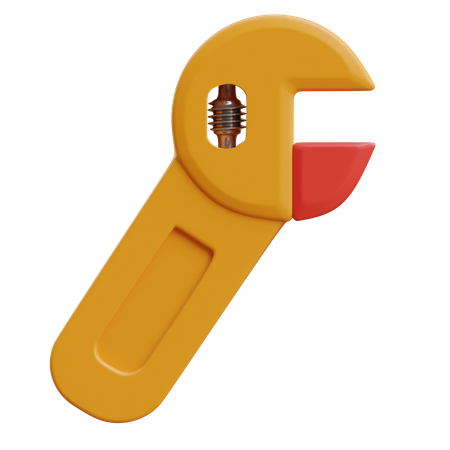 Adjustable Wrench  3D Icon