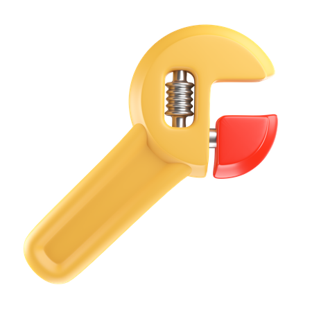 Adjustable Wrench  3D Icon