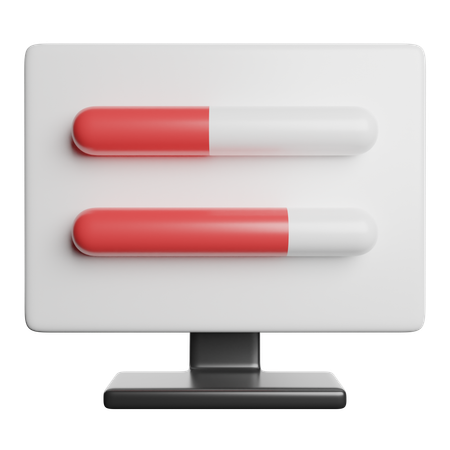 調整監視  3D Icon