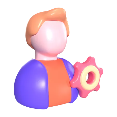 This Is Admin 3 D Render Illustration Icon It Comes As A High Resolution PNG File Isolated On A Transparent Background The Available 3 D Model File Formats Include BLEND OBJ FBX And GLTF 3D Icon