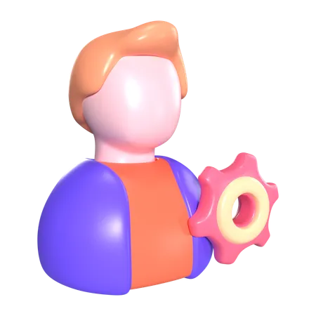 Admin  3D Icon