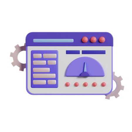 Admin Control Panel  3D Icon